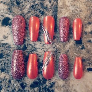 🔥🍊Press on nail🍊🔥